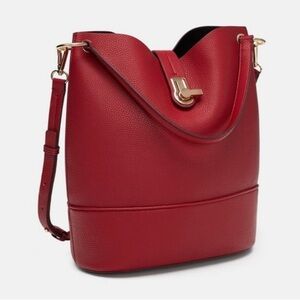 Zara red shoulder bag NWT